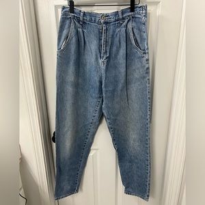 VINTAGE 80s/90s Bill Blass Pleated Front Mom Jeans size 12